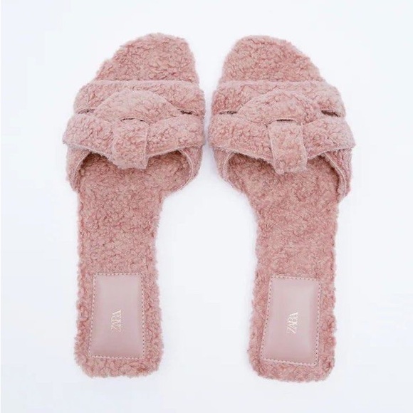 ZARA CROSSOVER FABRIC SANDALS - Picture 2 of 7